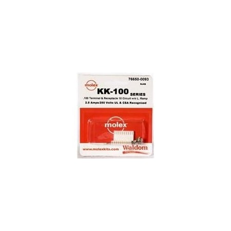 Molex Headers & Wire Housings Kk-100 Connector Kit Recep And Term 10Ckt 766500093